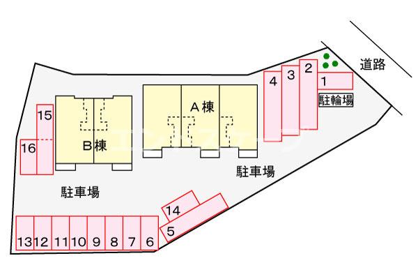 ラフレシール　Ａの駐車場|高崎、前橋のお部屋探しはエンドスケープまで！お客様の理想お聞かせ下さい♪