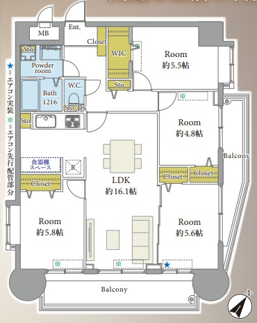 【間取り】 | エスポワール吉塚☆仲介手数料無料☆