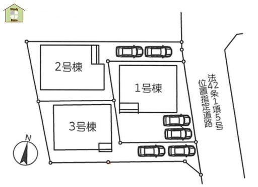 春日部市小渕Ⅳ　新築一戸建て　3号棟の区画図
