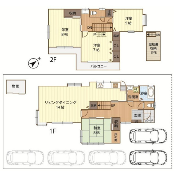 【間取り】 | 久喜市南栗橋3丁目　中古戸建