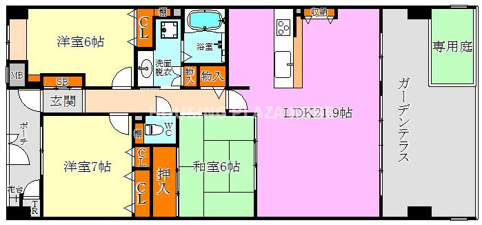 須磨シーサイドヒルズⅠの間取り