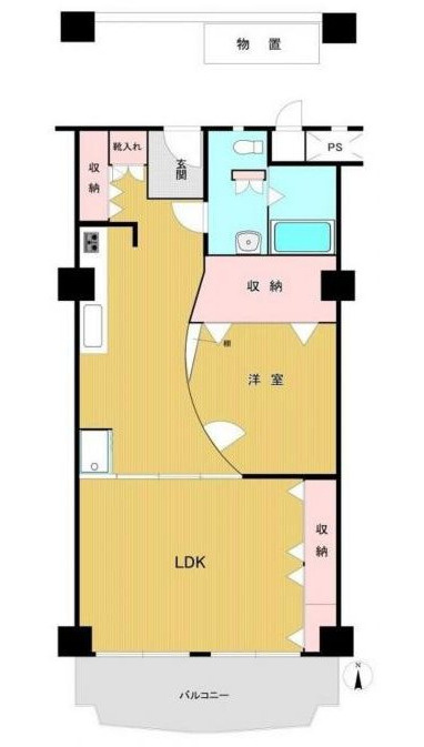 クローバーハイツ森小路３号棟　11階の間取り