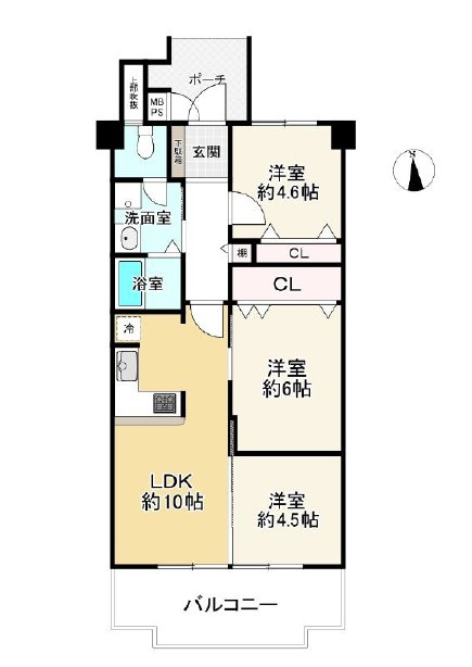 プレシオ野江　4階の間取り