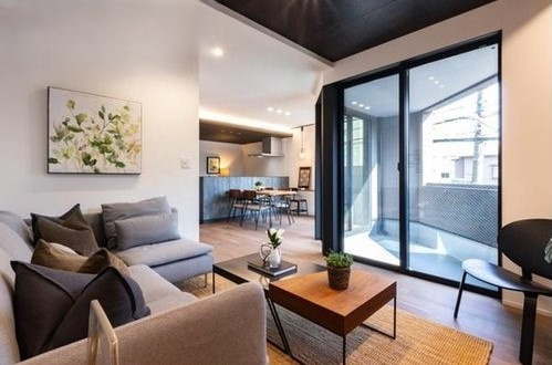 大阪市城東区鴫野西5丁目　新築戸建の居間・リビング