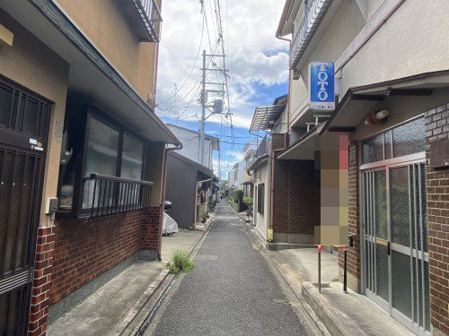 上京区柏清盛町 中古戸建の前面道路含む現地写真