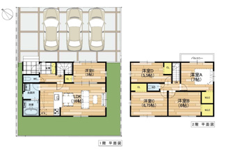 【間取り】 | 野洲市大畑１期　１号地　新築戸建