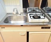 大阪市天王寺区東高津町の賃貸マンションのキッチン