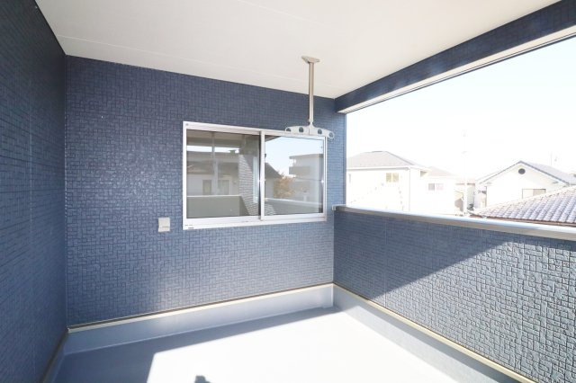 郡山市富田町大徳南第19　　　4号棟　　小山田小学校、大槻中学区のバルコニー