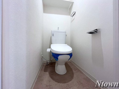 【トイレ】 | プレサンスジェネ新栄町駅前葵 | 落ち着いた色調のトイレです