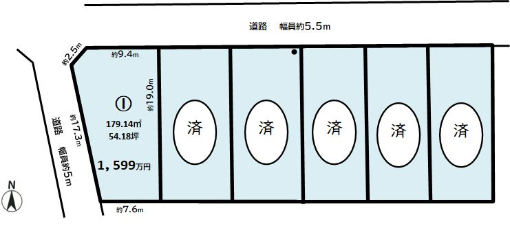 分譲地　豊川市本野町西浦南　区画１