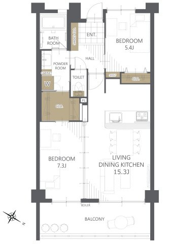 【間取り】グランデ・プレミアムビスタ野嵩　EAST 