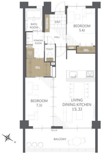 【間取り】グランデ・プレミアムビスタ野嵩　EAST 