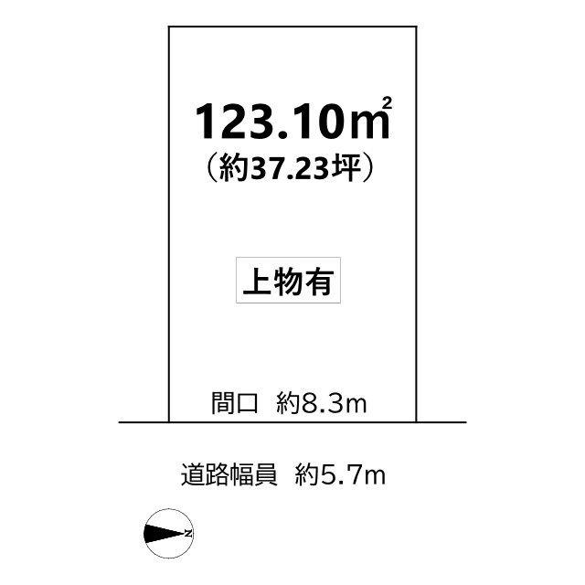紫野西蓮台野町 土地の土地図