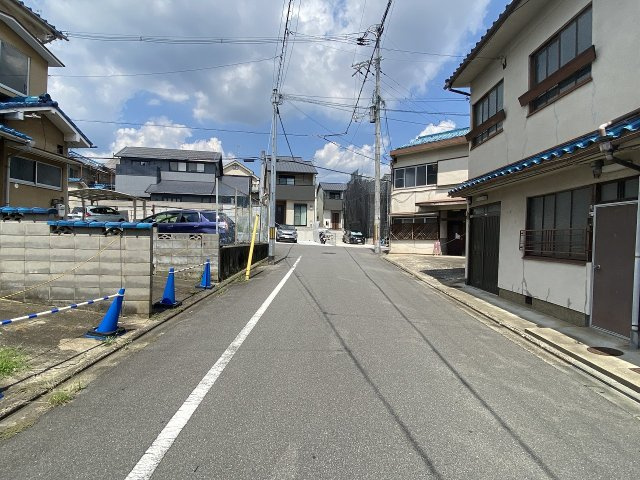 紫野西蓮台野町 土地の前面道路含む現地写真
