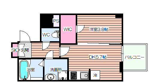 【間取り】 | RISING Maison 本町橋
