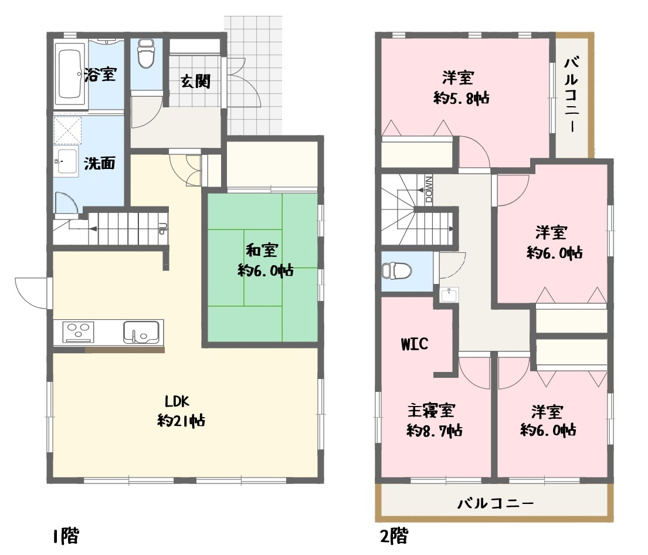 【間取り】 | 清水区木の下町　中古戸建
