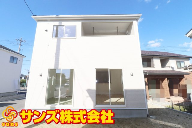 郡山市富田町大徳南第19　　　8号棟　　小山田小学校、郡山第6中学区の外観|南側から見た外観