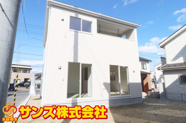 郡山市富田町大徳南第19　　　8号棟　　小山田小学校、郡山第6中学区の外観|南西側から見た外観