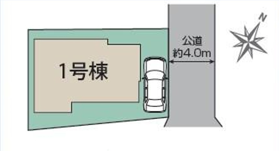 東村山市恩多町3丁目　新築戸建　全１棟の区画図