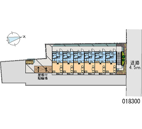 レオパレスフレンドパークの駐車場