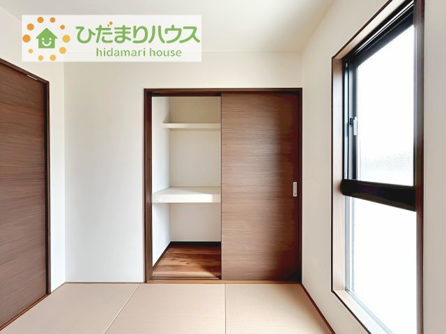 【収納】 | 土浦市神立町第1期　新築戸建　5号棟 | 和室にも大容量のクローゼット完備！
お布団やお子様のおもちゃなどがスッキリ収納できますね(^^♪