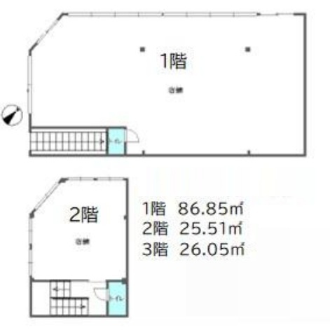 所沢市松葉町のビルの間取り