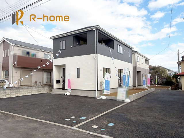 土浦市霞ケ岡町第3　新築戸建て　1号棟の外観|ご予約を頂ければ、『平日』はもちろん『早朝』や『夜間』もご見学可能です♪お気軽にお申し付けください♪