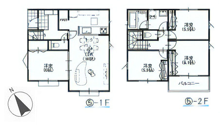 練馬区土支田1丁目　フリープラン　6家族様限定の参考プラン|5号地　4LDK+パントリー+カースペース　敷地面積 110.01ｍ2　建物面積 90.72ｍ2