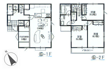 練馬区土支田1丁目　フリープラン　6家族様限定の参考プラン|6号地　4LDK+SIC+パントリー+カースペース　敷地面積 110.00ｍ2　建物面積 90.72ｍ2