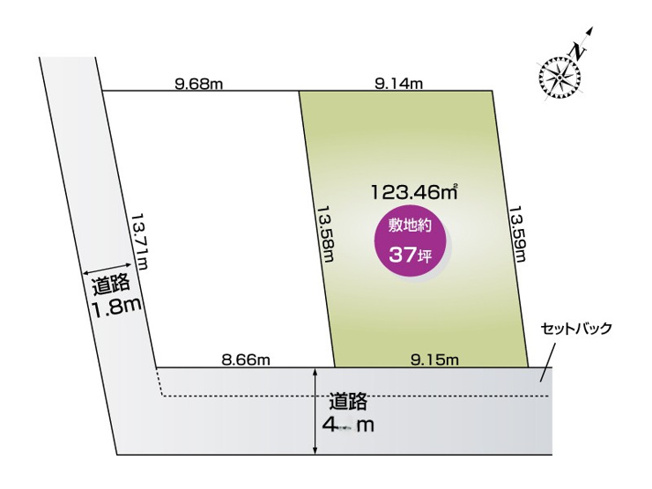 【区画図】 | 北本市本宿3丁目　新築戸建　全2棟　2号棟