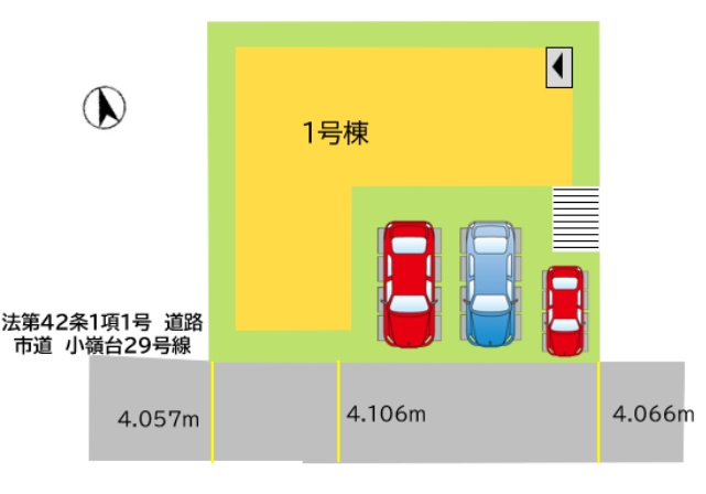 北九州市八幡西区小嶺台3丁目1期の区画図