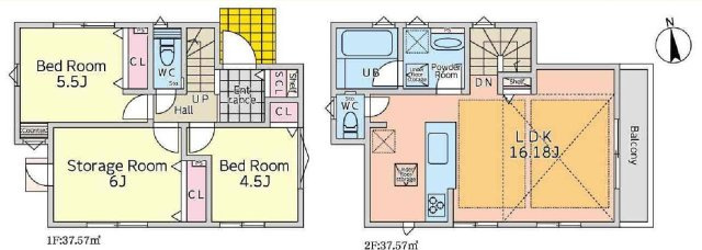 小金井市前原町４丁目 新築戸建の間取り