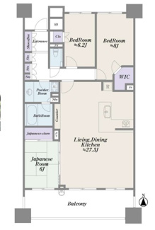 【間取り】 | パークハウスつくば研究学園けやきレジデンス壱番館
