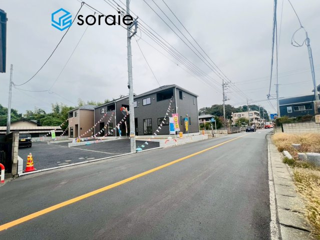 狭山市柏原第13　全3棟　クレイドルガーデンの前面道路含む現地写真|10/31撮影