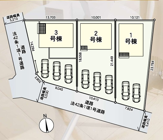 　深谷市武蔵野　第2の区画図