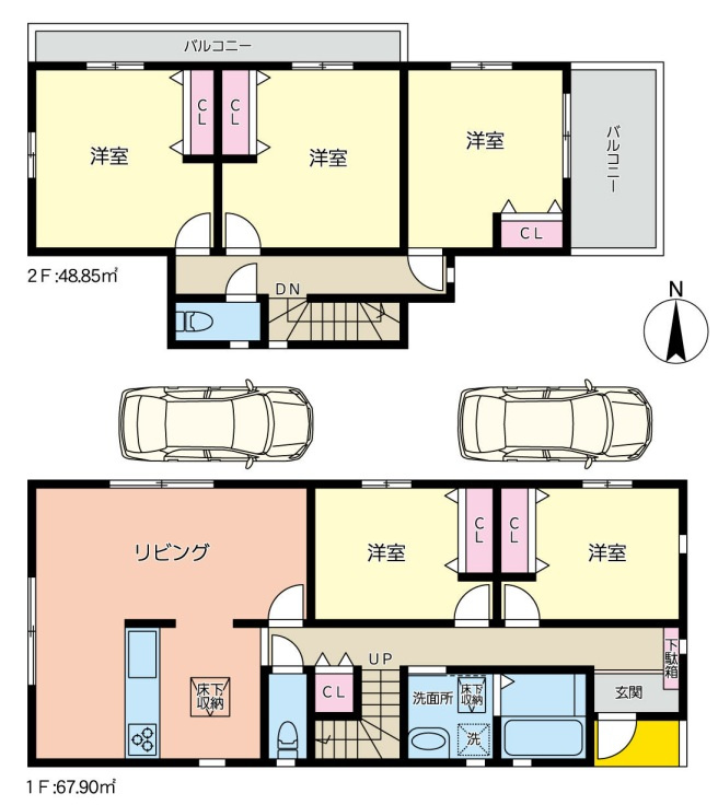 三郷市　彦成2丁目　　中古戸建のその他|間取図です