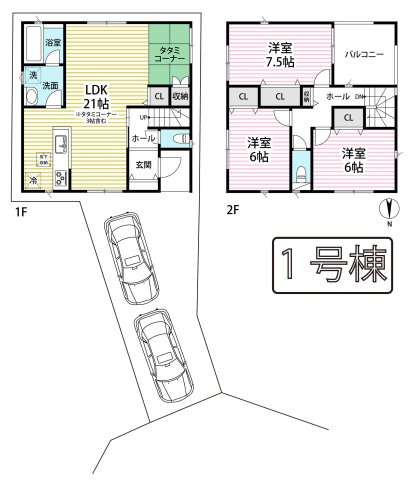 ◆新築分譲住宅◆畳コーナー含むリビングＬＤＫ２１帖◆駐車２台可能◆クレイドルガーデン京田辺市薪第７