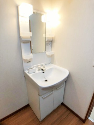 花井メゾネット借家の洗面所