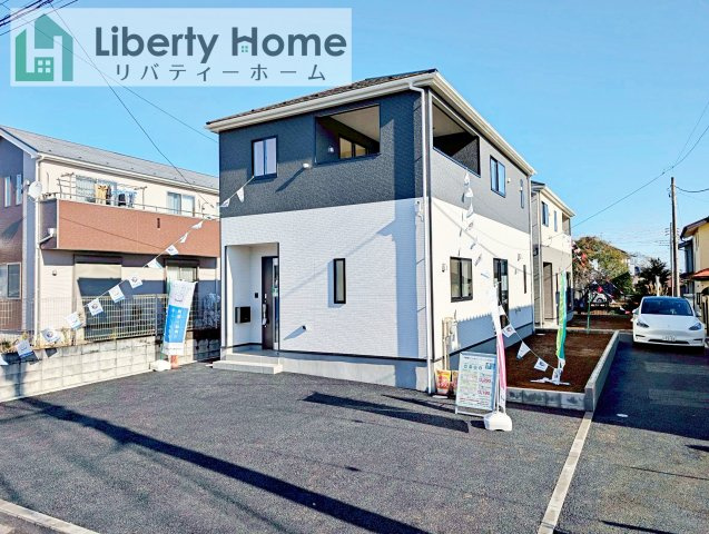 土浦市霞ケ岡町第3　新築戸建　1号棟の外観|ご予約をいただければ、『平日の空いた時間』『周辺物件まとめて見たい』『1件だけ見たい』ももちろん可能です♪
お気軽にお問合せください♪