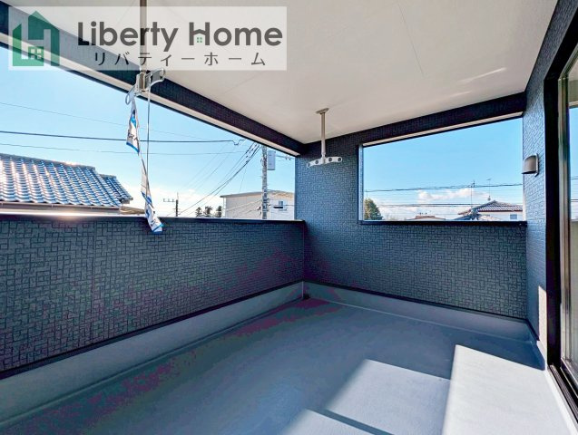 土浦市霞ケ岡町第3　新築戸建　1号棟のバルコニー