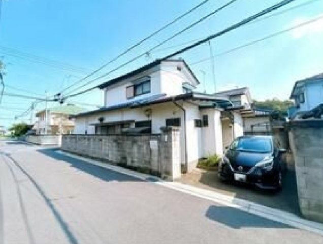 中古戸建　小山市外城の前面道路含む現地写真