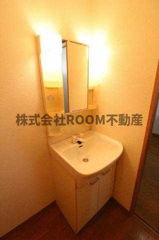 グリーンコーポ植木１号館の独立洗面台|独立洗面化粧台が付いています