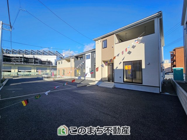 CRADLEGARDEN宇都宮市川田町第6　3号棟の前面道路含む現地写真|前面道路含む現地写真