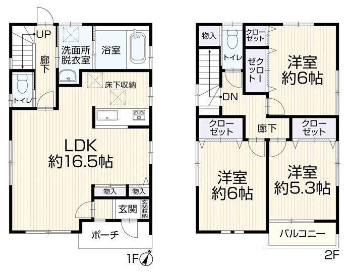 2017年築の築浅物件　リフォ予定　大久保町大窪　中古戸建の間取り