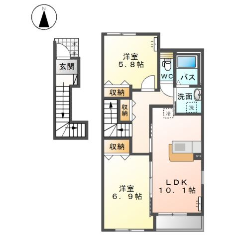 エスポワール　Ａの間取り