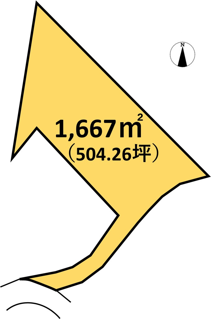 富戸　土地の土地図|約504坪の広大な土地