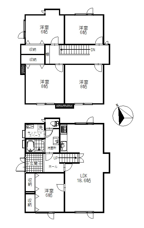 大楽毛西1丁目3　中古住宅の間取り