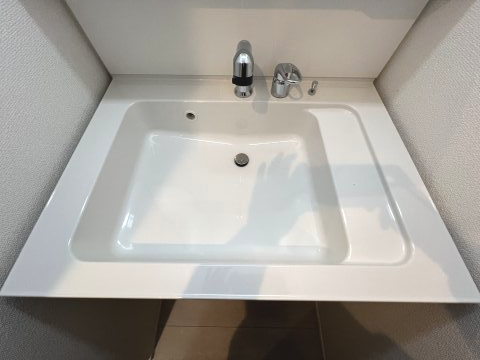 昭島市宮沢町3丁目　新築戸建全3棟の洗面所|暮らしを快適に変えるシャワー付洗面台