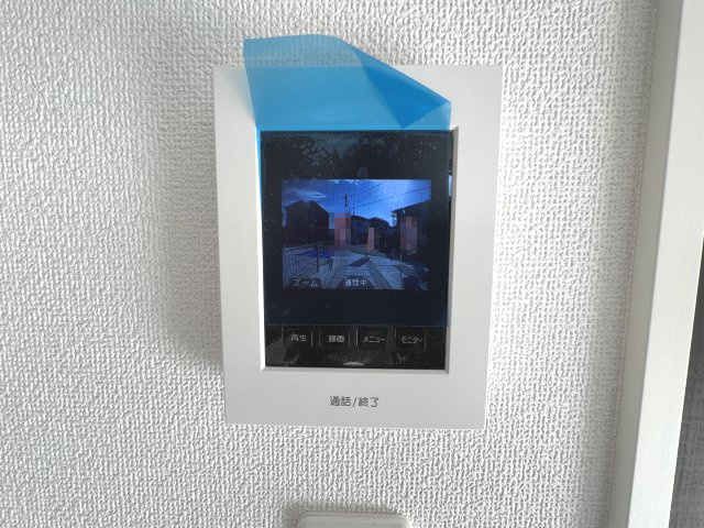 昭島市宮沢町3丁目　新築戸建全3棟のセキュリティ|モニター付きインターホンあり。急な来客でも室内から顔が確認できると安心ですよね♪