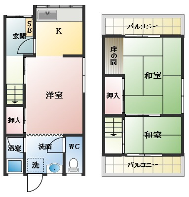 【間取り】 | 岡2丁目テラス